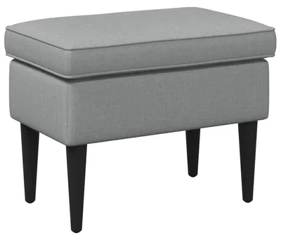 Produktbild von vidaXL Hocker Hellgrau 55 x 35 x 41 cm Stoff