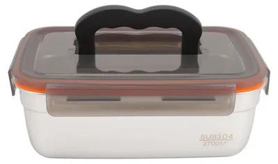 Edelstahl-Vorratsdose 2700 ml, luftdicht, spülmaschinengeeignet