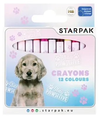 Produktbild von Wachsmalstifte, 12 Farben, Doggy – STARPAK