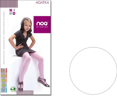 Produktbild von Kinder-Strumpfhose aus Viskose AGATKA Bianco 134-140