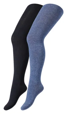 Produktbild von Camano Kinderstrumpfhose ca-soft im praktischen 2er-Pack denim 134/146