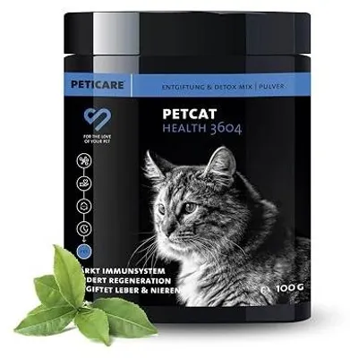 Zdjęcie produktu dla Proszek detoksykacyjny dla kotów peticare wątroba nerki zdrowie