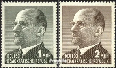 Produktbild von Briefmarken DDR 1965 Mi 1087-1088 (kompl.Ausgabe) postfrisch Staatsratsvorsitzender Ulbricht, Großformat (II)