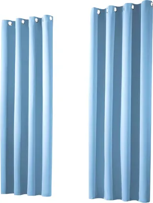Zdjęcie produktu dla Przezroczyste zasłony z oczkami, zasłony zaciemniające, zasłony termoizolacyjne (ochrona przed ciepłem i zimnem) - 245 x 135 cm, najwyższa jakość