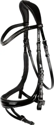 Produktbild von Schockemöhle EQUITUS BETA anatomische Spezialtrense black patent/silver, Größe:VB