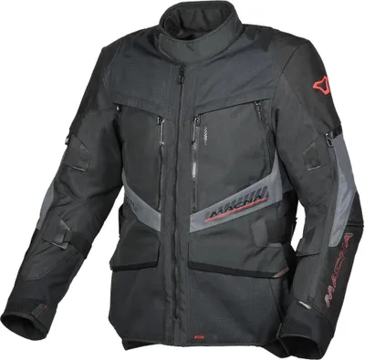 Image de Veste textile imperméable pour moto Macna Domane, noir, L