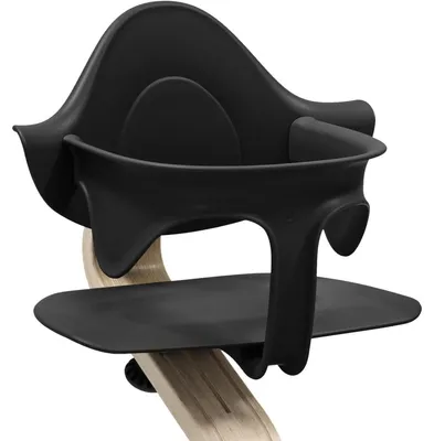 Zdjęcie produktu dla Stokke Nomi Baby Set Wkładka dla niemowląt Akcesoria do wysokiego krzesełka Czarne krzesełko dla małych dzieci Produkt z drugiej ręki