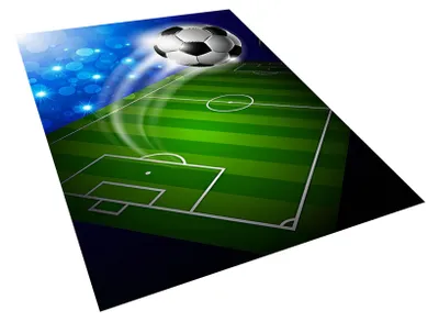 Immagine prodotto di Tappeto originale, dimensione 120x160 cm - Campo da calcio