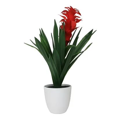 Obrázek produktu pro Umělá rostlina Dekorativní rostlina Ananas s červeným květem Celková výška 56cm