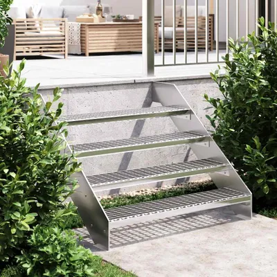 Immagine prodotto di vidaXL Gradino in griglia 100x24x7 cm Acciaio zincato