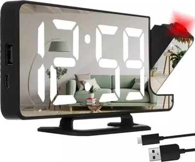 Image de Réveil LED avec projecteur Izoxis 19576