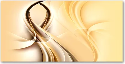 Produktbild von Tulup® Glas-Bild - 100x50 -Wandkunst - Wandbild hinter gehärtetem Sicherheitsglas  - Kunst: modern & klassisch - Abstrakte Wellen - Gelb