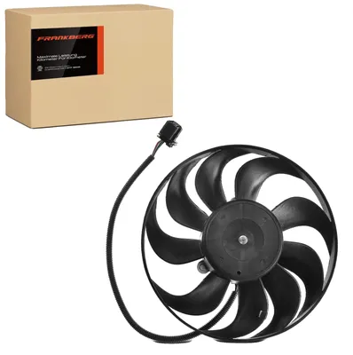Image de Ventilateur de refroidissement moteur, diamètre 292 mm, tension 12 V, puissance nominale 90 W, 9 pales, compatible avec les marques de véhicules européennes