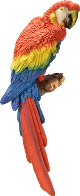 Produktbild von Papagei Wanddeko Wandbild Kakadu Sittich Deko Garten Vogel Figur Ara Skulptur