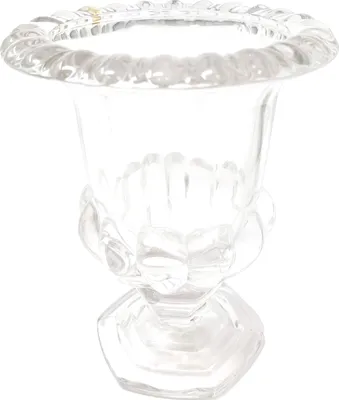 Produktbild von Eleganter massiver Glaspokal Vase Kerzenhalter Bonbonniere Retro Look H 22,5 cm