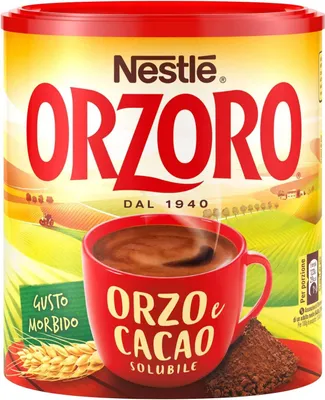 Produktbild von 12x Nestle Orzoro Orzo e Cacao Instant lösliche Gerste und Kakao Getreidekaffee kaffee 180gr