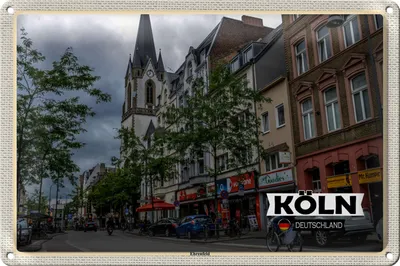 Produktbild von Blechschild Städte Köln Erhrenfeld Stadt Straße 18x12cm
