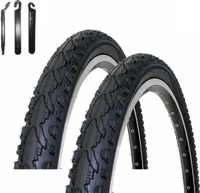 Zdjęcie produktu dla 2 x opony rowerowe Kenda K-935 18" czarne 47-355 (18 x 1,75) z 3 dźwigniami do opon