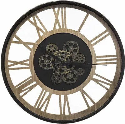 Image de Horloge murale Loft avec mécanisme visible, Ø 57 cm - Atmosphera