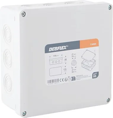 Productafbeelding van Waterdichte Aansluitdoos IP55 170 x 140 voor Elektrische Verbindingen