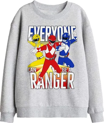 Obrázek produktu pro Power Rangers – mikina pro děti „Everyone Can Be A Ranger“ TV29970 (116) (sportovní melírovaná)
