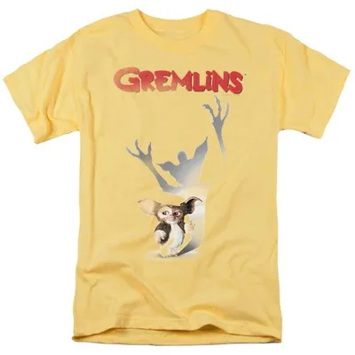 Immagine prodotto di Maglietta "Gremlins" unisex, taglia XXL, colore giallo banana. Adatta sia per uomo che per donna. (Codice prodotto: TV40176)