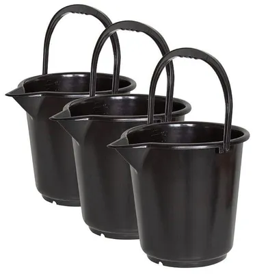 Produktbild von HÜNERSDORFF Industrie-Eimer 10,5 l Schwarz