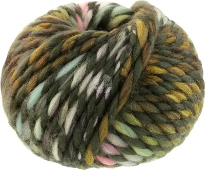 Produktbild von Lana Grossa - Dolce 0004 moosgrün zartrosa mintgrün oliv senf