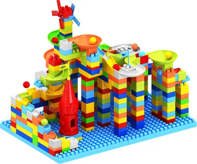 Produktbild von Große Bausteine kompatibel mit Duplo Bausteinen, Großes Baustein Set, Bausteine für Kleinkinder ab 2 Jahren mit Bausteinbox, Set für kreatives Spielen, Lernspielzeug