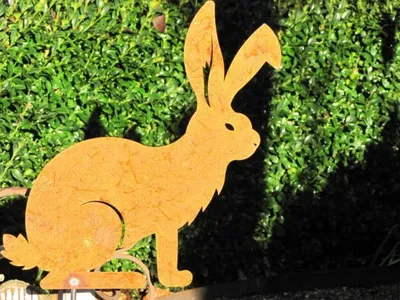 Produktbild von Edelrost Hase zum Stecken Hase zum Stecken - 25 cm
