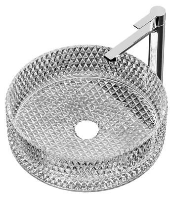 Produktbild von EMKE Glaswaschbecken Rund, 36 x 36 x 11,2 cm, Transparent