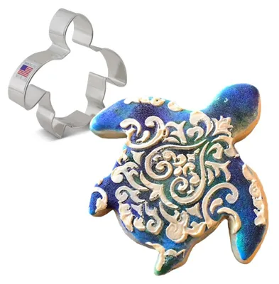 Ausstechform Meeresschildkröte, 10 cm, Edelstahl