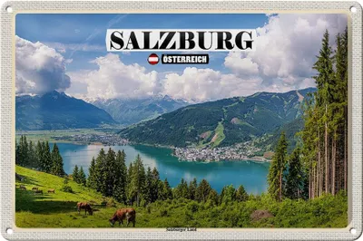 Produktbild von Blechschild Reise Österreich Salzburger Land Natur 30x20cm