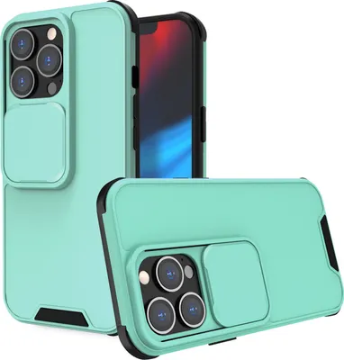 Produktbild von Hülle für Apple iPhone 13 Pro - Kameraschutz Outdoor Handyhülle Schutzhülle Case - Mint