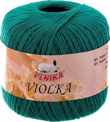 Produktbild von Häkelgarn Violka 50g Baumwolle tlw. recycled Klassikgarn Filetgarn unifarben