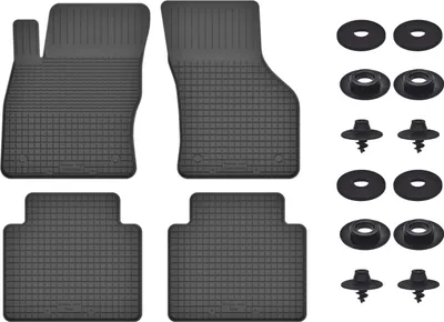 Produktbild von Gummimatten Mit Stoppern Für: Volkswagen  Tiguan Allspace (2017-) Schwarz Set