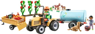 Produktbild von PLAYMOBIL Country 71442 Traktor mit Anhänger und Wassertank