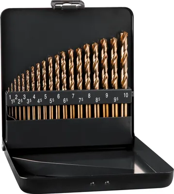 Obrázok produktu pre ALPEN Bohrer-Kassetten Set HSS COBALT GRIP KM 19, 19-tlg., Ø 1,00-10,00 mm