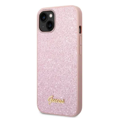 Immagine prodotto di Guess Guhcp14Mhggshp Custodia rigida per Iphone 14 Plus/ 15 Plus 6,7 Różowy/Rosa Glitter Script