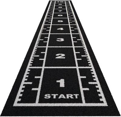Produktbild von Sport-Thieme Sprintbahn "Premium", Schwarz, 10,40x1,33 m