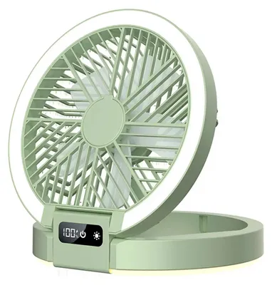 Immagine prodotto di Ventilatore portatile, design pieghevole, funzionamento silenzioso, colore verde