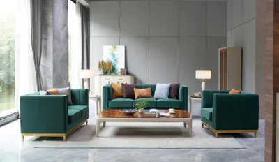 Produktbild von Sofagarnitur 3+2+1 Sitzer Set Design Sofas Polster Couchen Leder Relax Moderne