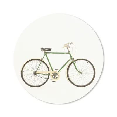 Produktbild von MuchoWow® Mauspad Mousepad Fahrrad - Grün - Weiß 30x30 cm - Mousepads - Maus Mat - Pad - Mausunterlage - Tischunterlage - Schreibtischmatten