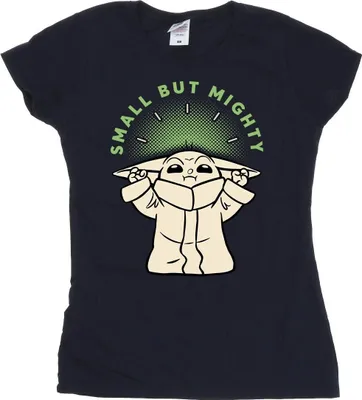 Produktbild von Star Wars - "The Mandalorian Small But Mighty" T-Shirt für Damen BI43311 (XXL) (Marineblau)