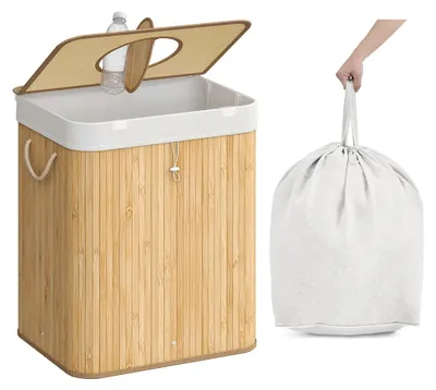 Zdjęcie produktu dla Półka na butelki z bambusa – organizer do butelek – półka do przechowywania – ekologiczna – 40,5 x 40,5 x 61 cm