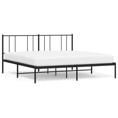 Immagine prodotto di vidaXL Struttura letto con testiera in metallo nero 200x200 cm