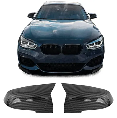 Image de Cache de rétroviseur complet pour BMW F20 F21 F22 F23, modèle 2011-2020, aspect carbone
