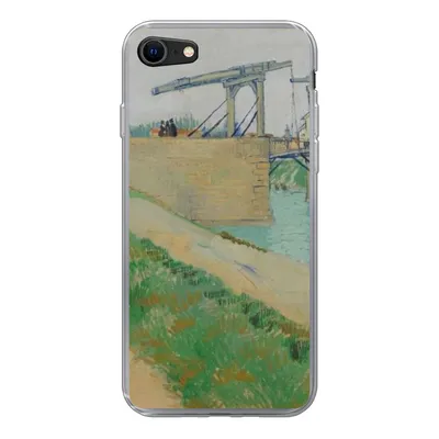Produktbild von MuchoWow® Handyhülle Schutzhülle Hülle für iPhone SE 2022 Die Brücke von Langlois - Vincent van Gogh Silikon Softcase Handy Hülle - Schutzhülle
