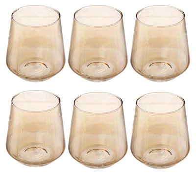 Produktbild von Secret de Gourmet Trinkglaser Olga - 6x Stuck - Glas - 450 ml - 10 x 11 cm