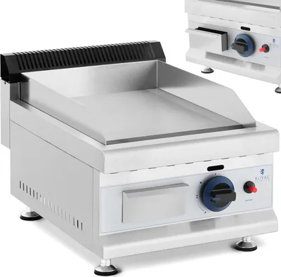 Obrázek produktu pro Expondo Royal Catering Plynový gril - 35 x 40 cm - hladký - 3 000 W - propan/butan - 0,05 bar